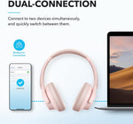 by Anker Q20I Headphones with Protective Case, Pink, Bundle